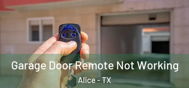  Garage Door Remote Not Working Alice - TX