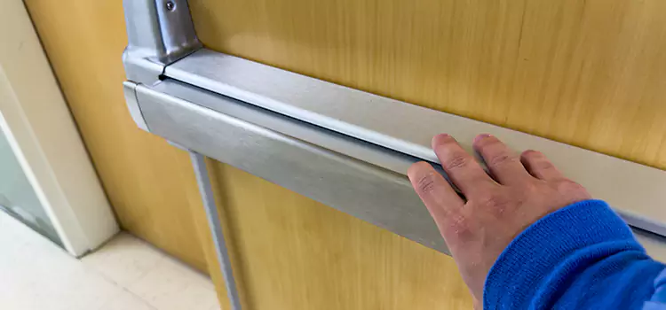 Installing a Push Bar on a Door Alice